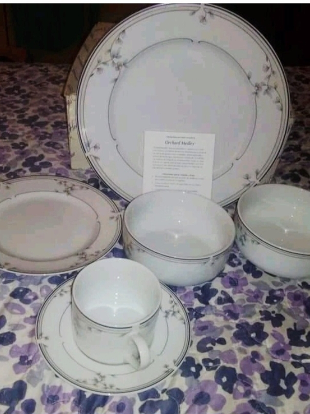 Princess House Heritage Blossom Collection 6Pc Dish Set
